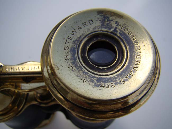 A pair of Antique English Binoculars with three focal settings entitled 'Marine-Field-Theatre' circa 1890. — image 2